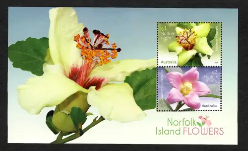 Norfolk Island/Australia 2017: Island Flowers, postfrisch