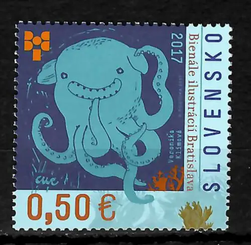 Slowakei 2017: Biennale der Illustrationen, postfrisch