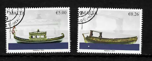 Malta 2019: Maritim - alte Schiffe, gestempelt