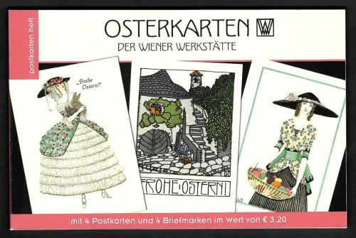 Österreich 2017: Osterkarten- und Briefmarkenheft, postfrisch