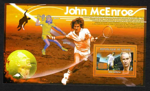 Guinea 2009: Tennis, John McEnroe, Jimmy Connors, Björn Borg, Block postfrisch