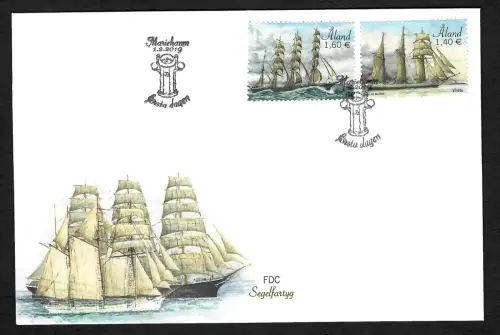 Aland 2019: Segelfartyg, Segelschiffe, FDC