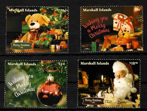 Marschall Islands 2018: Wishing you a merry christmas, Weihnachten, postfrisch
