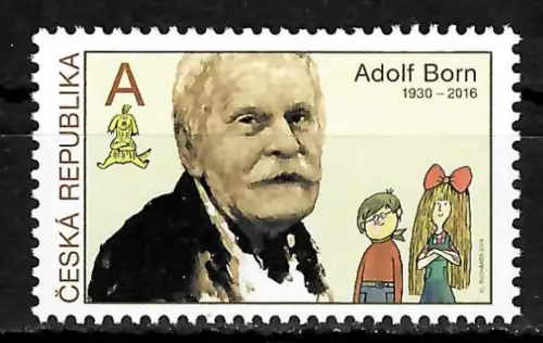 Tschechische Republik 2019: Adolf Born, Briefmarkengestaltung, postfrisch