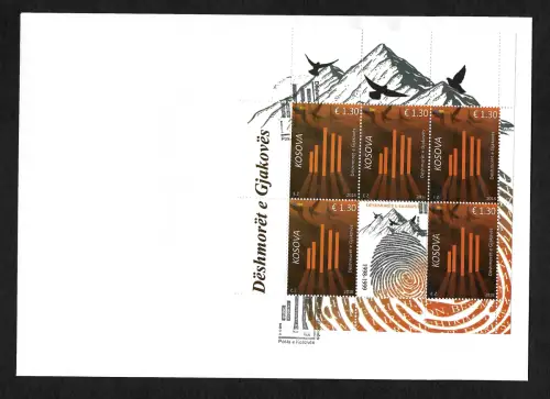 Kosovo 2018: Märthyrer von Gjakova, FDC Block