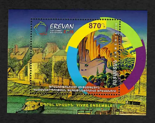 Armenien 2018: XVII. Sommet Francophonie, postfrisch