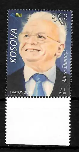 Kosovo 2018: Aden Demaci, Freiheitskämpfer, gestempelt