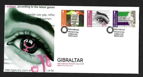 Gibraltar 2019: International Women's day, FDC