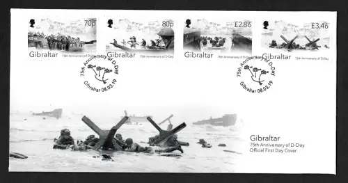 Gibraltar 2019: 75th Anniversary of D-Day, FDC