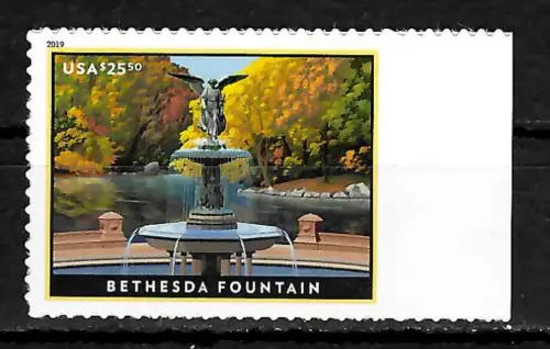 USA 2019: Bethesda Fountain, Eilpost, postfrisch, mnh
