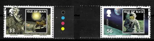 Isle of Man 2009: 40. Jahrestag der bemannten Mondfahrt, gestempelt