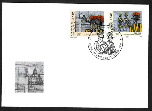 Vatikan 2005: Die Schweizer Garde -  FDC