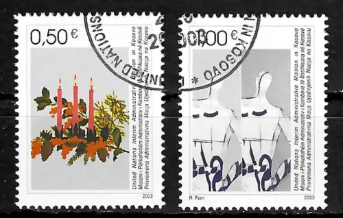 Kosovo 2003: Weihnachten 2003, gestempelt