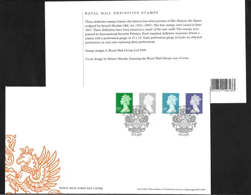 GB 2018: Königin Elisabeth II, FDC