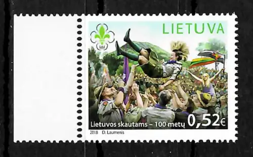 Litauen 2018: 100 Jahre Pfadfinder, postfrisch