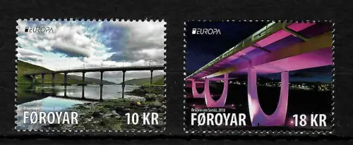 Farör 2018: EUROPA Brücken, postfrisch, **