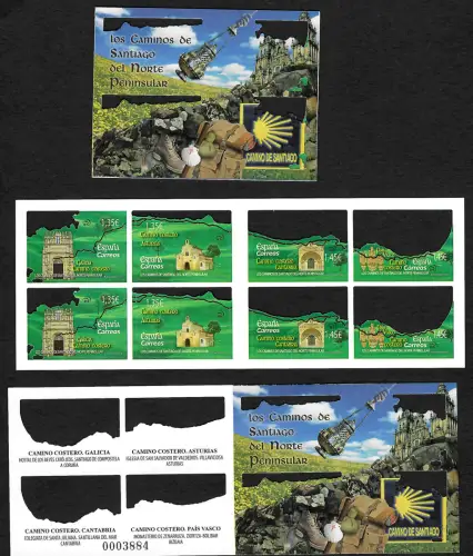 Spanien 2018: Jakobswege im Norden Spaniens, Markenheftchen, postfrisch
