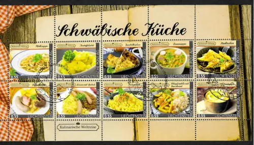 Liechtenstein 2019 Schwäbische Küche Kulinarische Weltreise Die Marke gestempelt