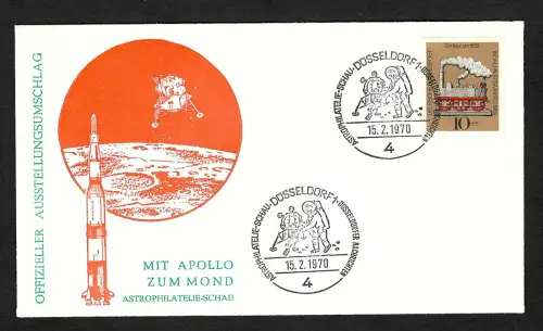 Bund 1970: Mit Apollo zum Mond, Apollo, Düsseldorf, Austellungsbeleg