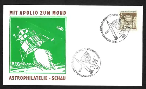 Bund 1970: Mit Apollo zum Mond, Apollo, Oberhausen, Ausstellungsbeleg