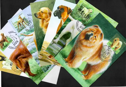 Malta 2018: Tiere/Hunde: 16 Maximumkarten, gestempelt