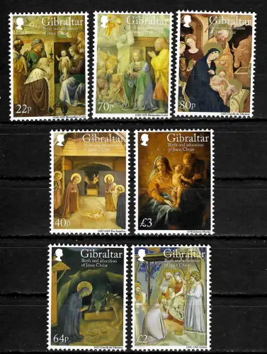 Gibraltar 2018: Weihnachten: Geburt und Anbetung von Jesus Christus, mnh