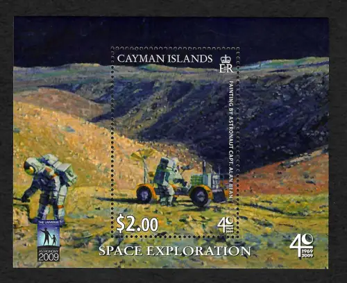 Cayman Islands 2009: Space Exploration, Apollo 15, Alan Bean, Hadley Rille, **