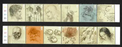GB: 500. Todestag von Leonardo da Vinci, mnh