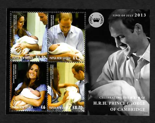 Papua Neuguinea 2013: Celebrationg Birth of Prince George of Campbridge, mnh