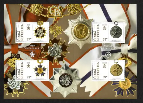 Tschechische Republik 2018: Orden und Medaillen, Block postfrisch
