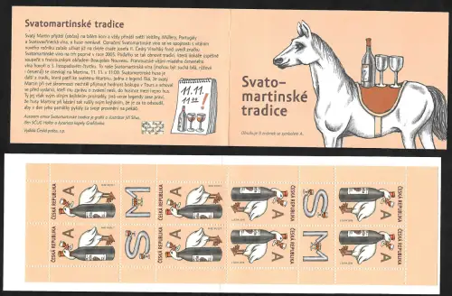 Tschechische Republik 2018: St. Martin Tradition, Markenheftchen, postfrisch