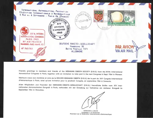 Frankreich 1963: Deutsche Raktengesellschaft, Herman-Oberth Gesellschaft