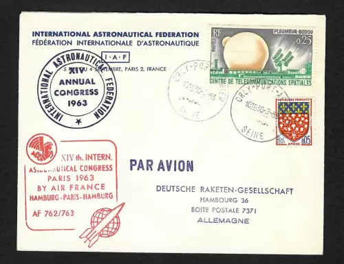 Frankreich 1963: Deutsche Raktengesellschaft, Astronautical Congress