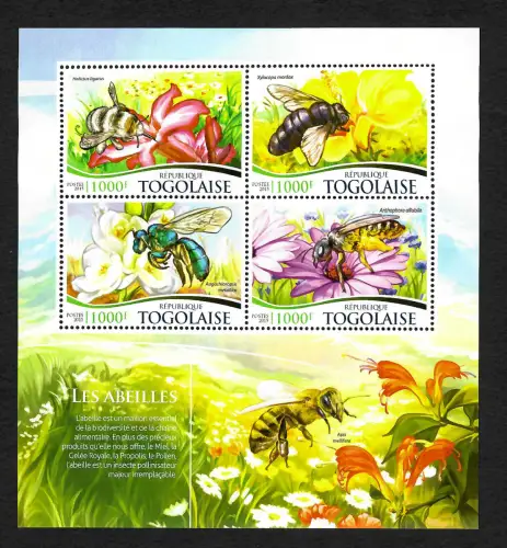 Togo 2015: Les Abeilles, Bienen, postfrisch