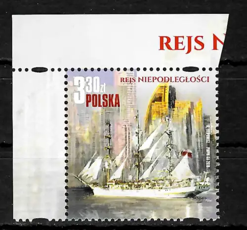 Polen 2018: Segelschiff, postfrisch