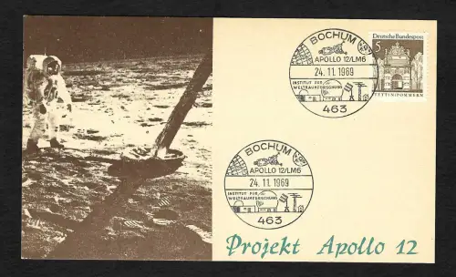 Bund 1969: Apollo 12, Bochum, Institut für Weltraumforschung, Projekt Apollo 12
