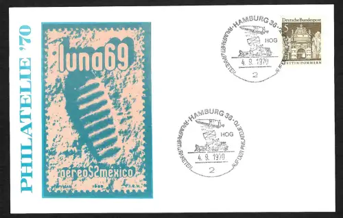 Bund 1970: Raumfahrtraketen Hamburg, HOG, Philatelie 70