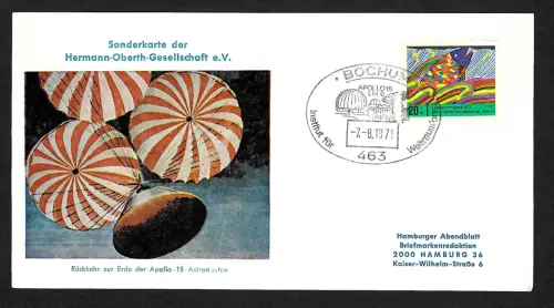 Berlin 1971: Rückkehr zur Erde der Apollo 15 Astronauten, Bochum