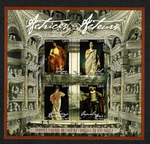 Frankreich 2018: Große Schauspieler des französischen Theaters, postfrisch