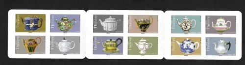 Frankreich 2018: Markenheftchen: Teekannen aus aller Welt, postfrisch
