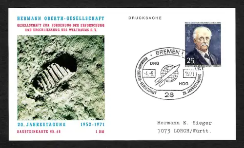 Berlin 1971: Bausteinkarte Nr. 68, Jahrestagung