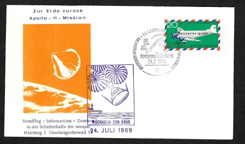 Bund 1969: Rückkehr zur Erde, Apollo 11, Hamburg
