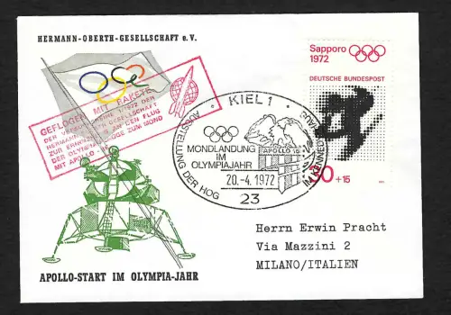 Bund 1972: Geflogen mit Rakete, Apollo Start, Kiel, Olympiajahr
