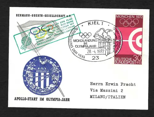 Bund 1972: Apollo Start, Kiel, Olympiajahr, Apollo 16