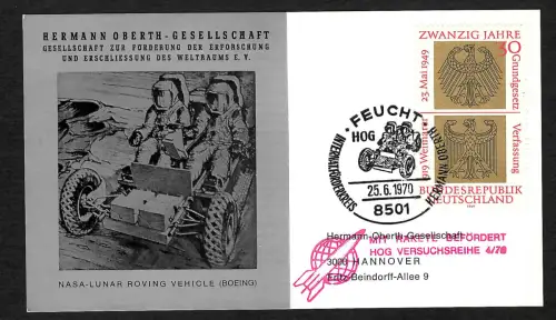 Bund 1970: Geflogen mit Rakete, NASA Lunar Roving Vehicle, Feucht
