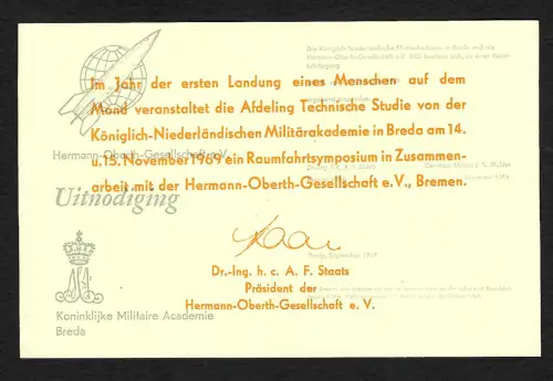 NL 1969: Breda: Vervoerd per Raket, Raktenpost, HOG, Breda