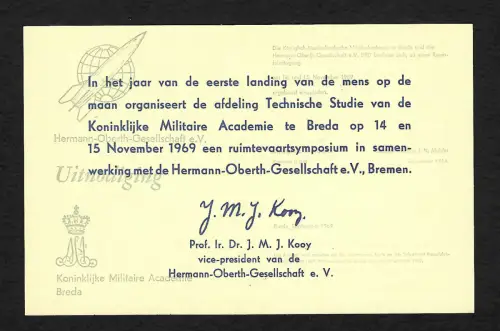 NL 1969: Breda: Vervoerd per Raket, Raktenpost, HOG