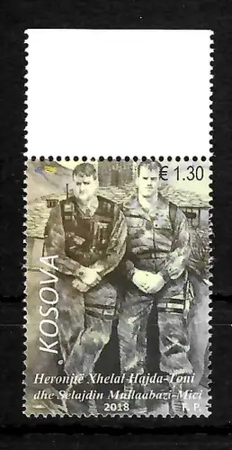 Kosovo 2018: Helden: Yhelal Hajda, Toni dhe Selajdin Mullaabazi-Mici, postfrisch