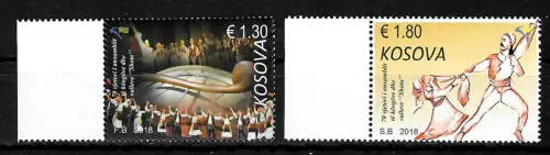 Kosovo 2018: Albanisches Tanzensemble Shota, postfrisch