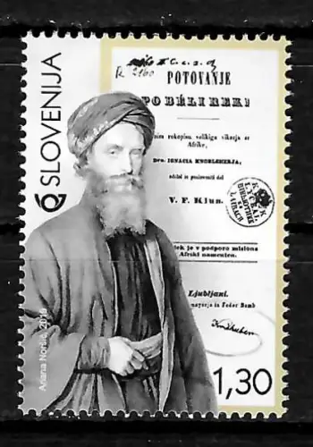 Slowenien 2019: Persönlichkeiten Ignazius Knobelbecher, postfrisch